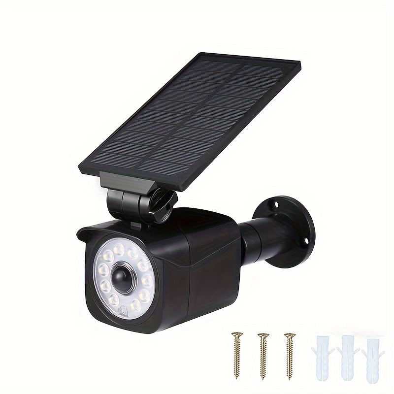 Solar powered motion light with 2024 security camera