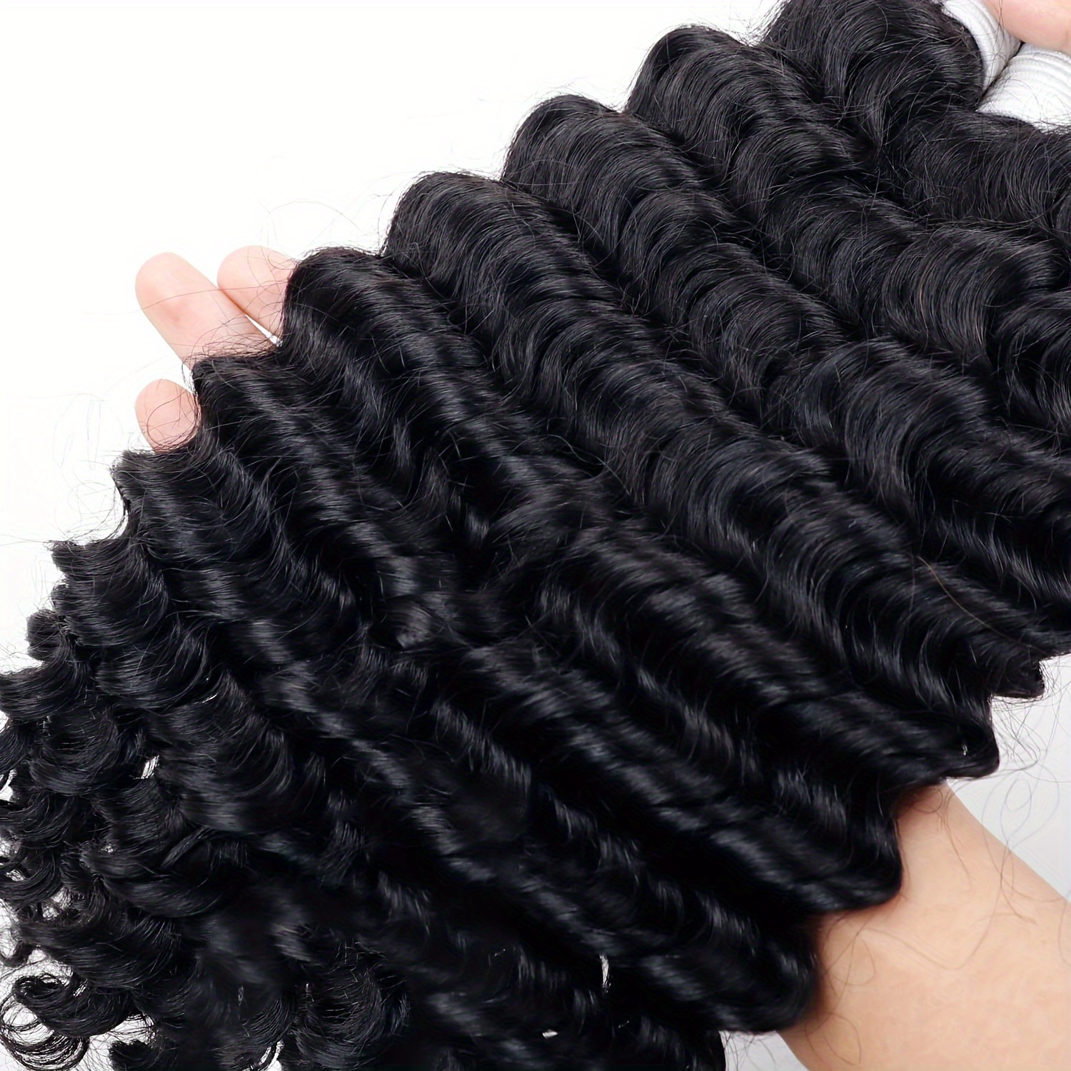  Deep Wave Bulk Human Hair for Braiding No Weft 100g