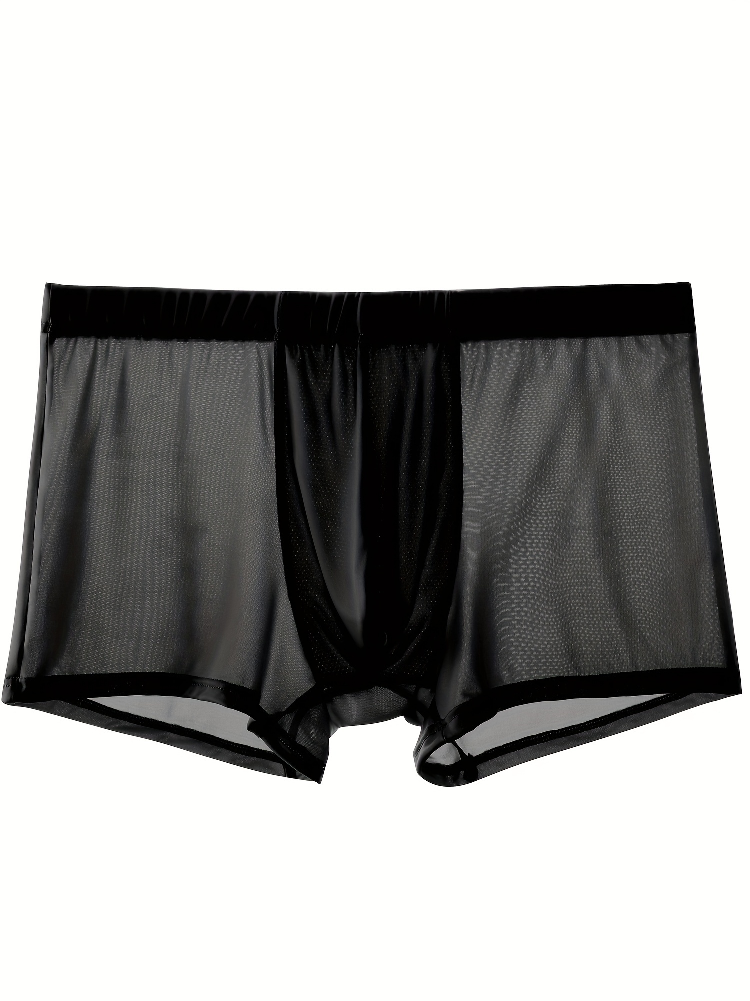Men's Solid Boxer Briefs Underwear - Temu Australia
