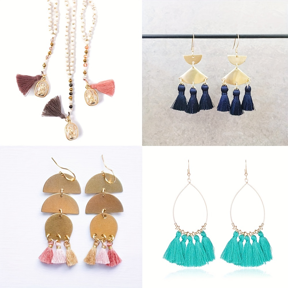 Mini Tassel Multicolor Tassels For Jewelry Diy Earring - Temu