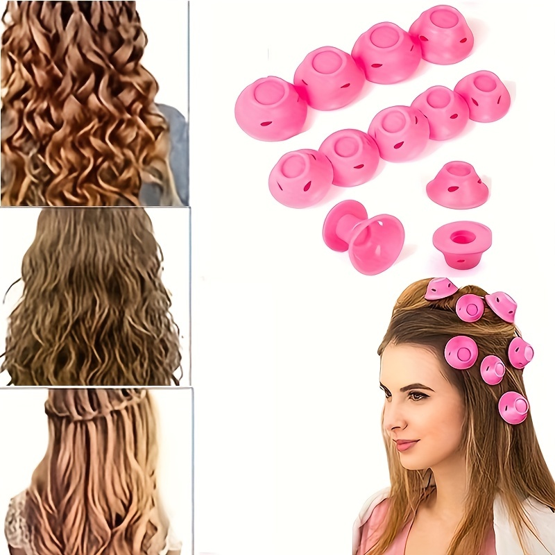 10 20 30pcs Soft Rubber Magic Hair Care Rollers Silicone Mushroom Hair Curlers No Heat No Clip Hair Curling Styling DIY Tools