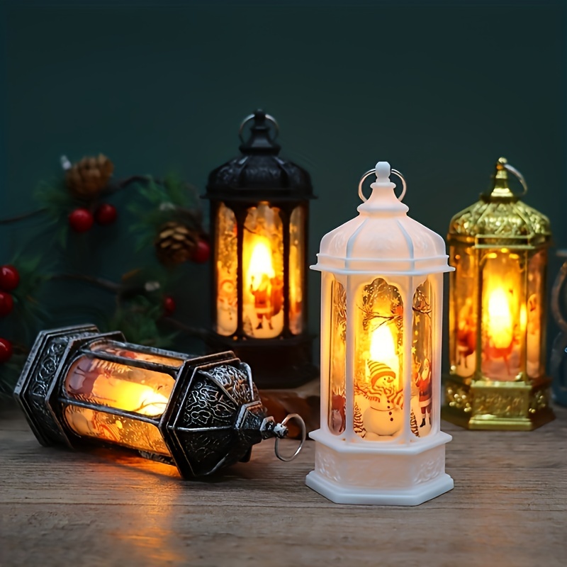 Retro Electronic Candle Lantern Light Flameless LED Oil Lamp Mini