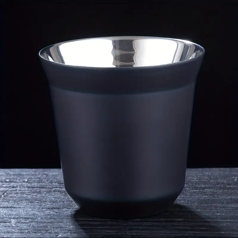 Double Layer Stainless Steel 304 Coffee Cup Mini Coffee Mug - Temu France