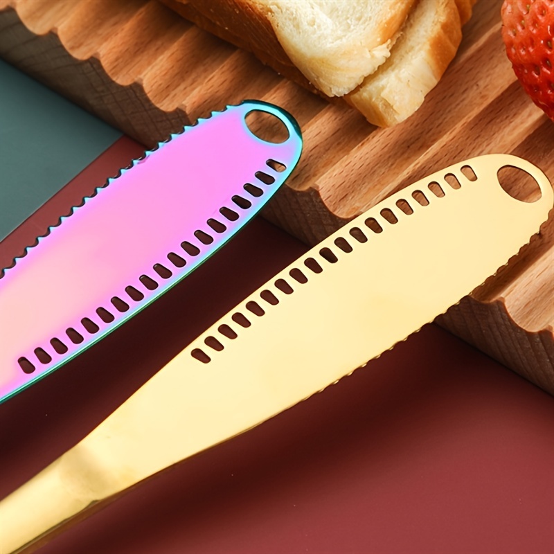 Butter Knife Cheese Cutter With Hole Cheese Grater Stainless Steel Kitchen  Accessories Wipe Cream Bread Jam Tools Kitchen Gadget - Temu