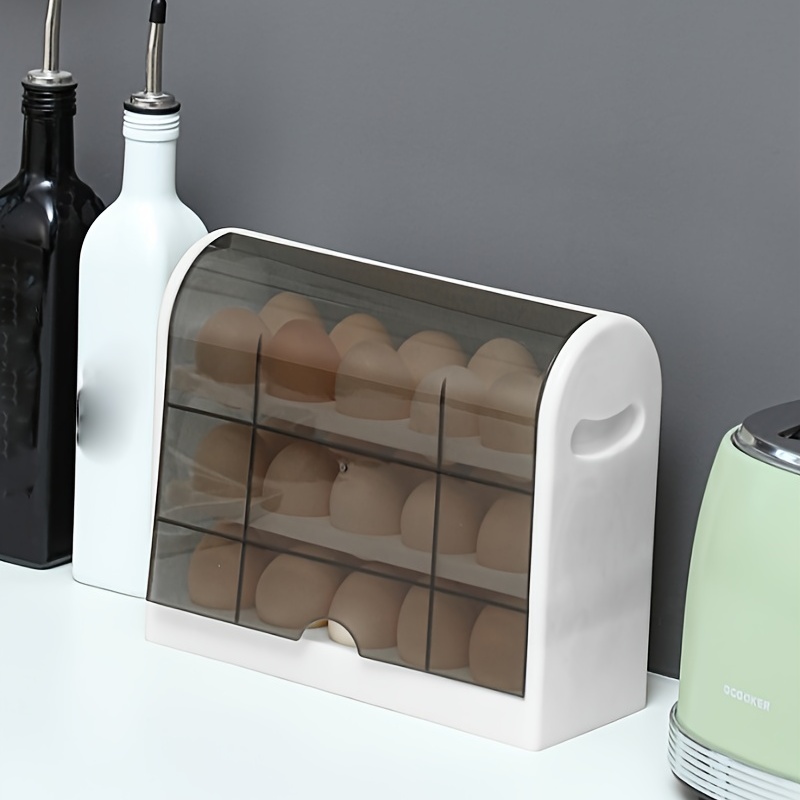 3-tier Egg Storage Box for Refrigerator, Side Door Container