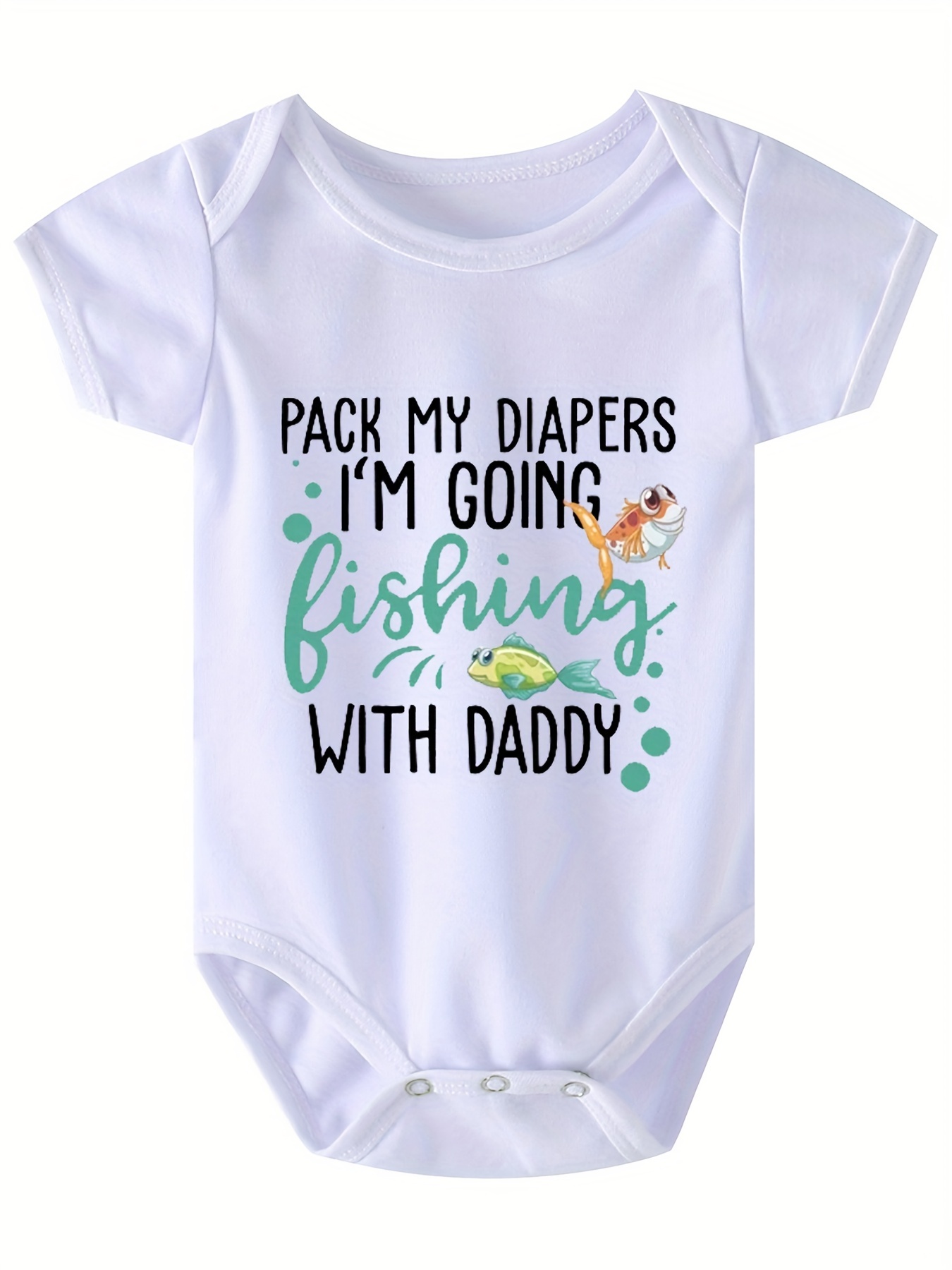 Baby Girls Boys Casual pack Diapers 'm Going Fishing Daddy - Temu