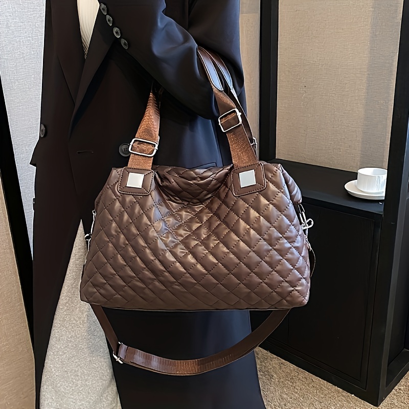 Argyle Chest Bag, Women's Large Capacity Crossbody Bag - Temu