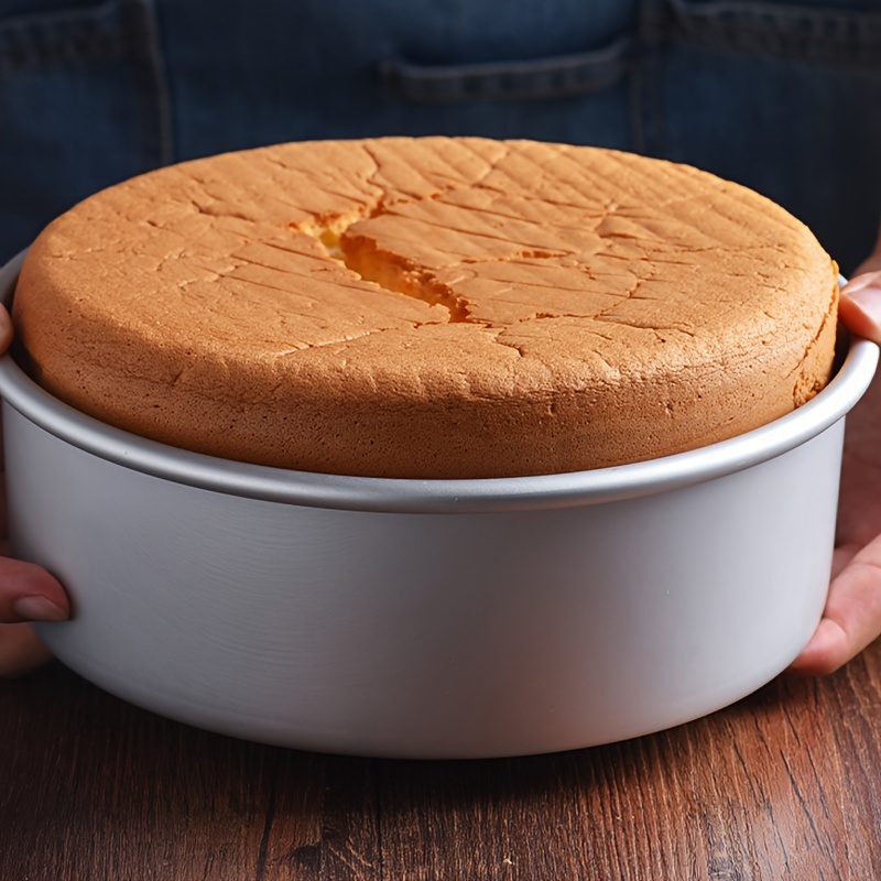 Round Cake Pan With Removable Bottom And Chiffon Cake Mold - Temu