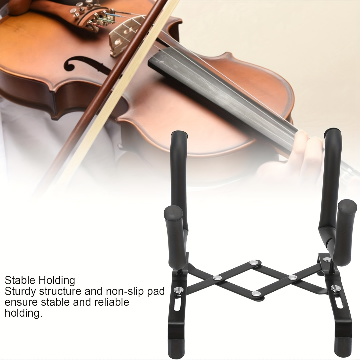 Ukulele Violin Stand Foldable Violin Display Stand Ukulele Display Holder  Storage Volume Small Guitar Musical Instrument Accessories - Musical  Instruments - Temu