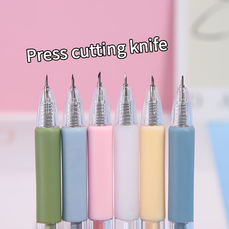 Mini Color Folding Scissor Pen Cutter Portable Size Safe Ceramic Pencutter  Utility Knife For Paper Work Diary School