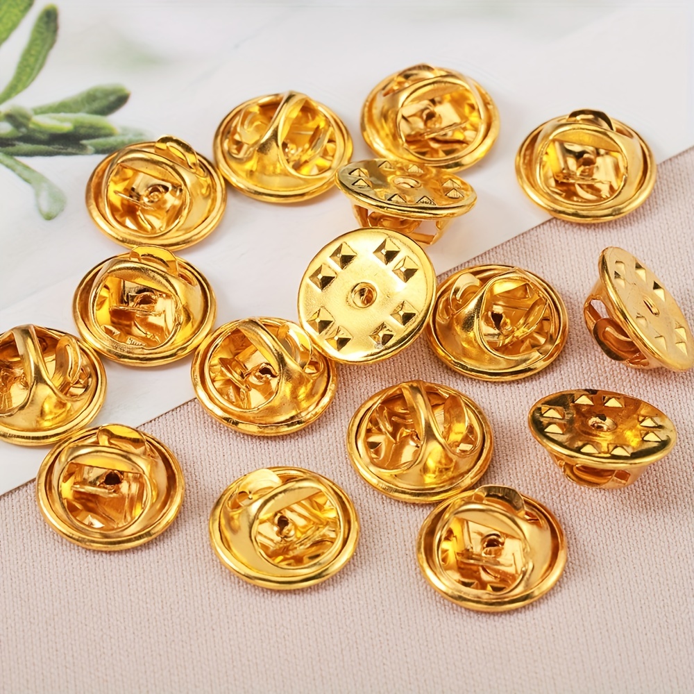 50PCS Butterfly Clutch Metal Pin Backs Pin Backings for Lapel Pins