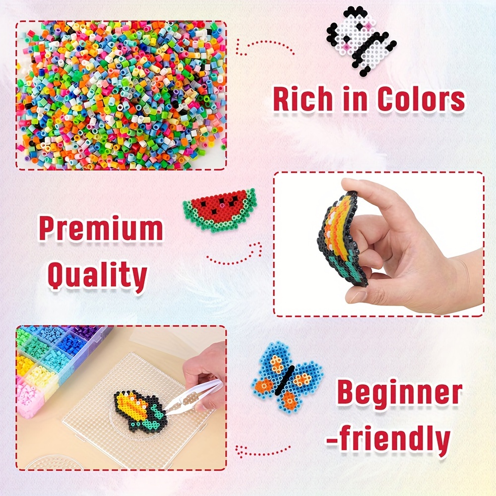 10Pcs/Set Tweezers For 5mm 2.6mm Hama Perler Beads Tool Kids Fuse Bead DIY  T_xi