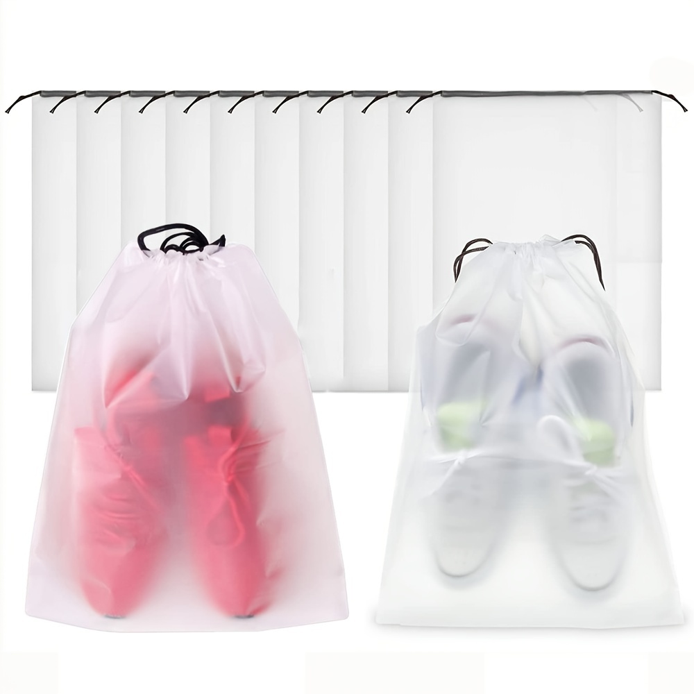Shoe Bags for Travel, 3 Pack XX-Large Waterproof Shoe Bags for Women & Men,  Translucent Design protable Shoe organizer bag for Packing with Sturdy