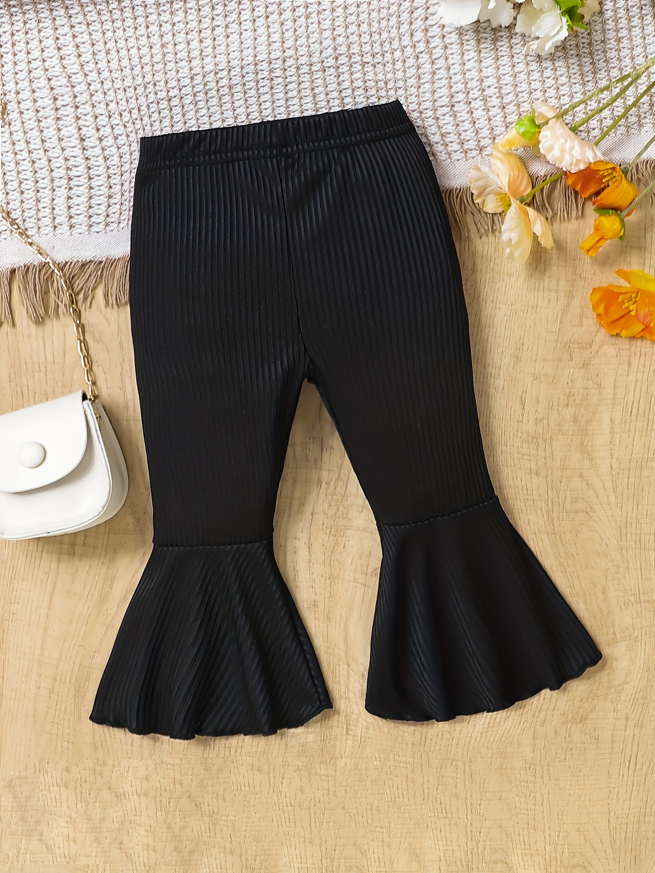 Buy Black Trousers & Pants for Girls by Tiny Girl Online