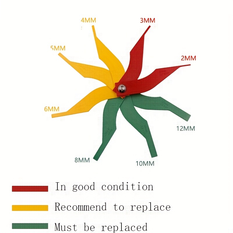 Jauge D'épaisseur De Garniture De Frein Outil De Mesure Des - Temu