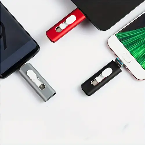 Phototek Pendrive iPhone 4 en 1 - Pen pour Mobile, Tablette, Ordinateur -  Flash Drive Mémoire Externe USB Haute Vitesse - Stockage Externe de  données, Photos et vidéos : : Informatique