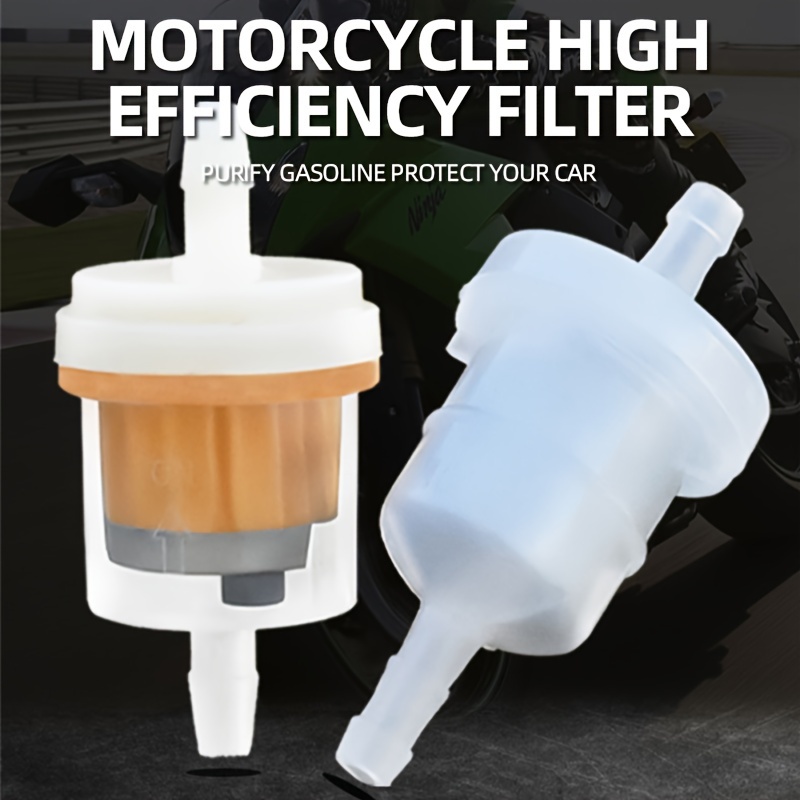 2x Universal Benzinfilter Kraftstofffilter mit Schlauch Motorrad Roller  Filter