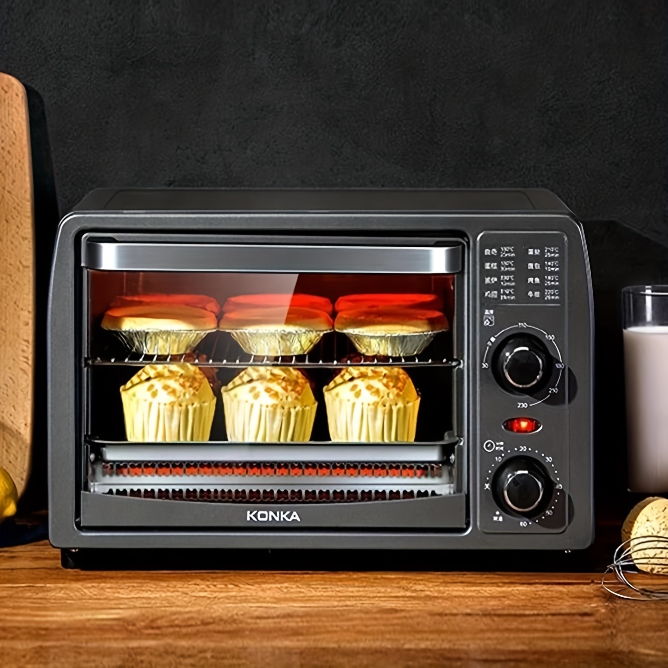 Us Plug 3 in 1 Breakfast Maker Home Mini Electric Oven Bread - Temu