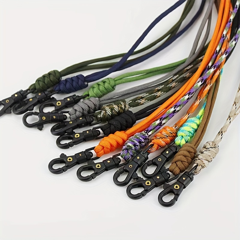 Anti lost Paracord Lanyard Buckle Keys Work Id Mobile Phones - Temu