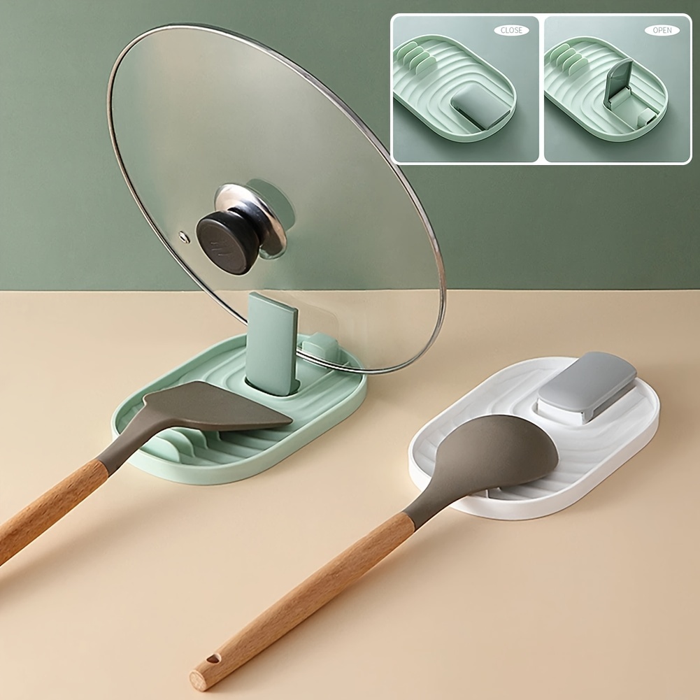Spoon Rest For Kitchen Counter Lid Holder, Cooking Ladle/spatula/spoon Free  Shipping