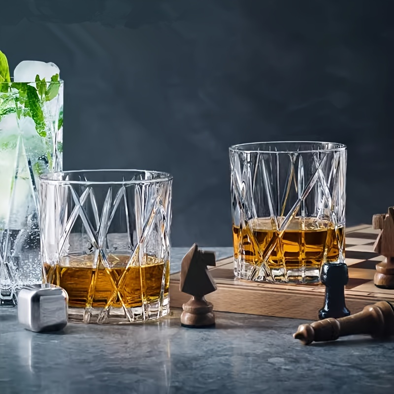 Animo Glass – SANDBLASTED FRIEZE WHISKY WHISKEY TUMBLER GLASS