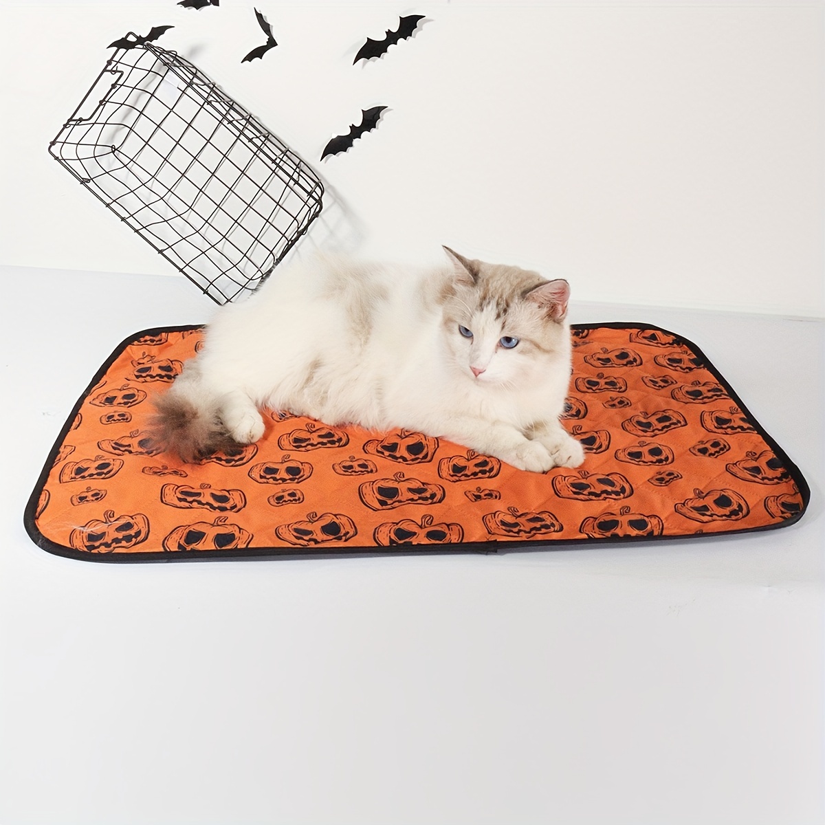 Halloween Lips Print Cat Nest Mat Bed Mat Sofa Mat Floor Mat