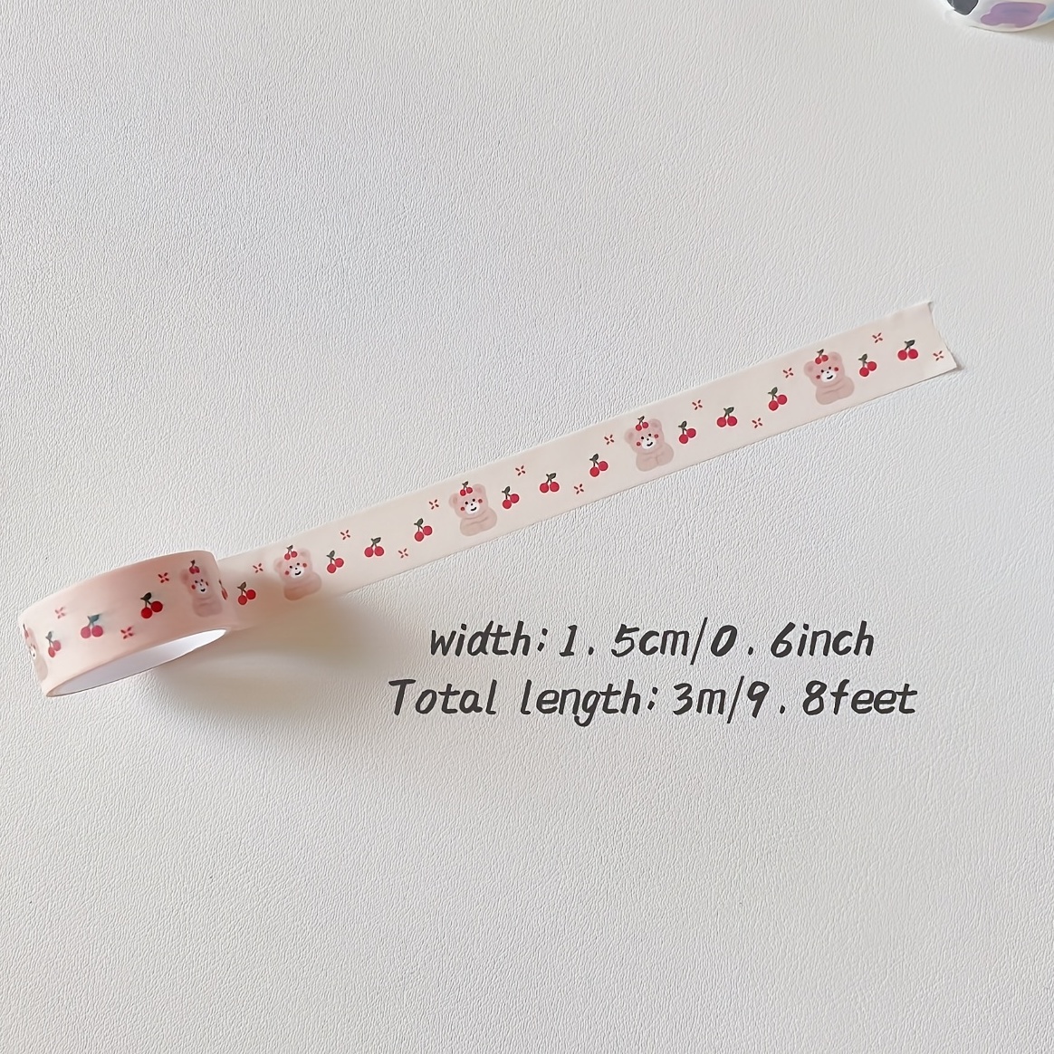 Kawaii Washi Tape Set Peach Decorative Tape Art - Temu