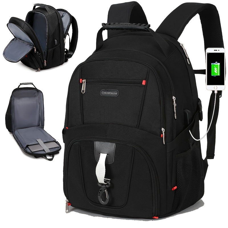  HuaChen Mochila de lona vintage, mochila para laptop de 17  pulgadas, mochila de hombro, viajes, camping, senderismo, para hombres y  mujeres (M32_café_L) : Electrónica
