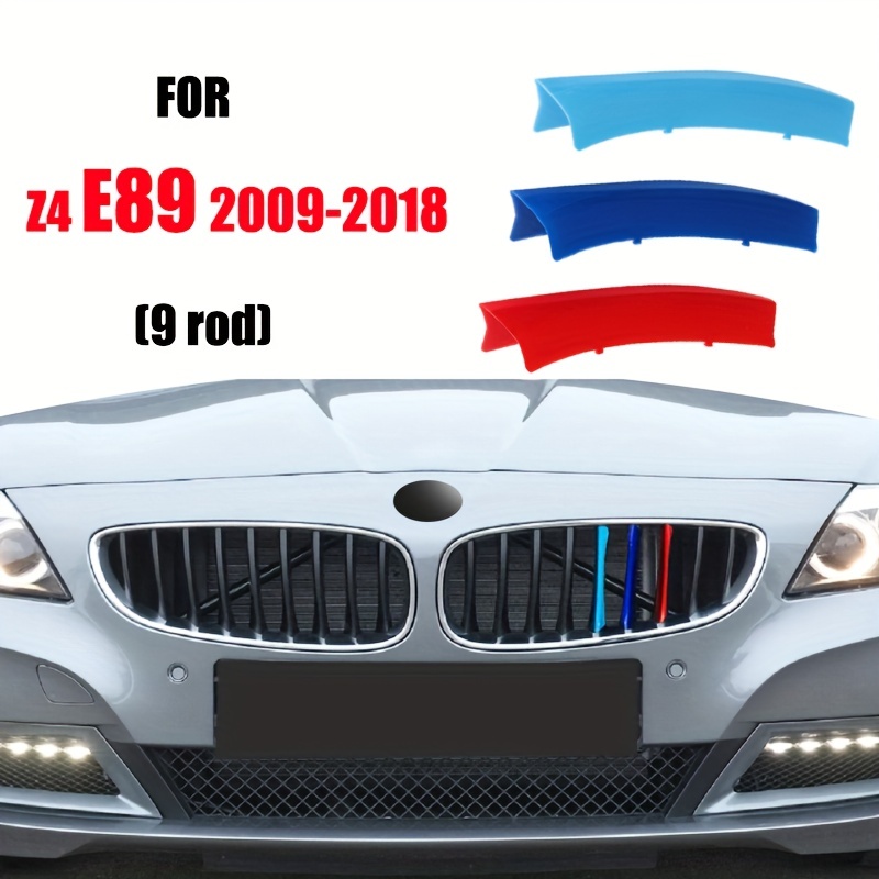 3pcs M Style M Power 3D Sport Grille Grill Cover Clip Trim For BMW Z4  Series E89 2009 2010 2011 2012 2013 2014 2015 2016 2017 2018