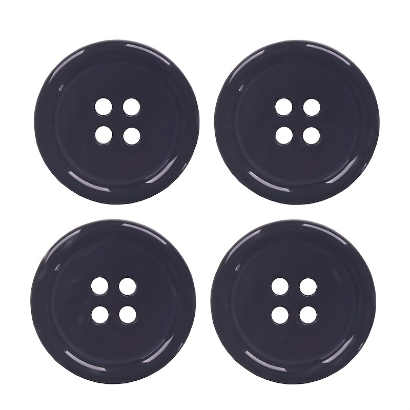 1/2 Black Horn Buttons