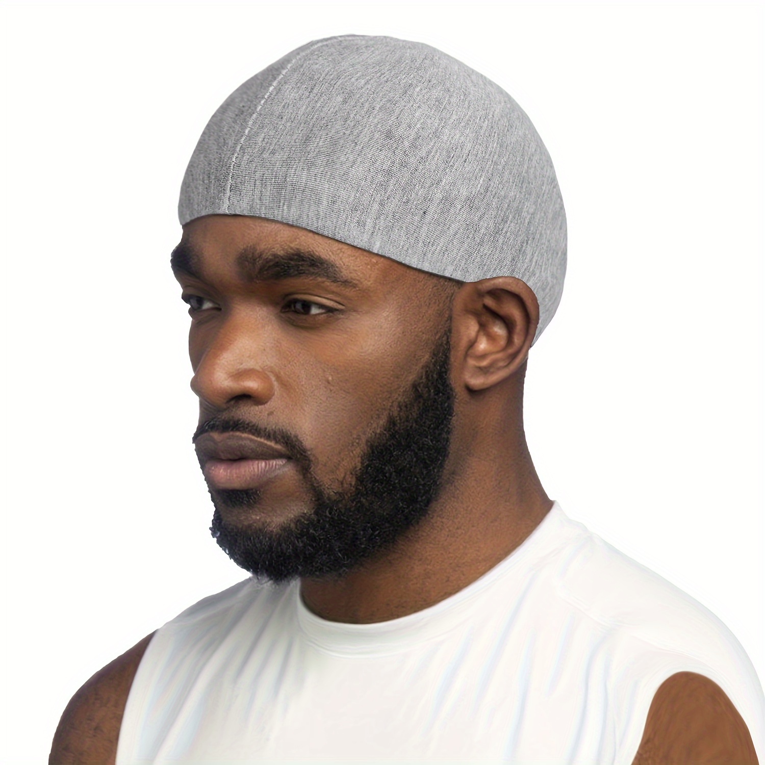 1pc turbans mens casual double layer versatile breathable turban hat mens beanie hat