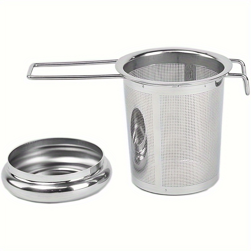Double Handled Tea Strainer with Lid