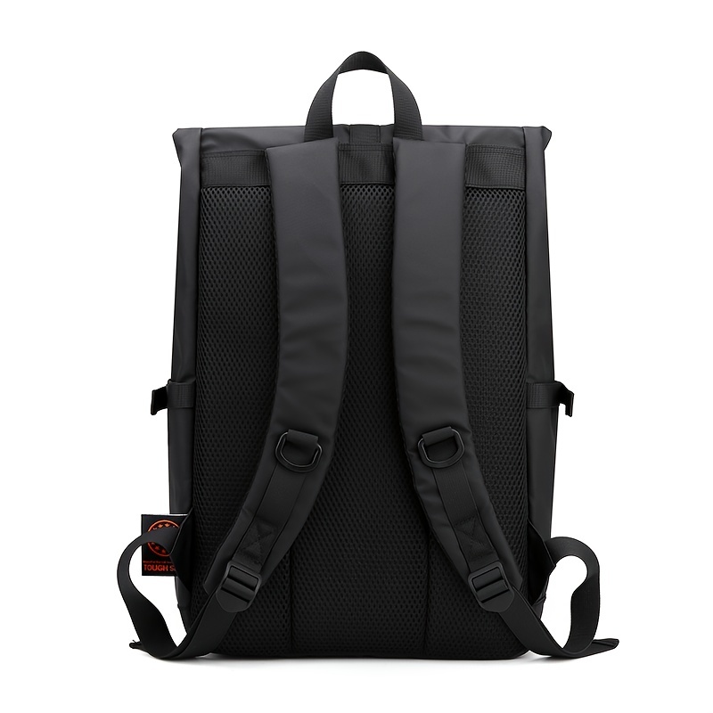  Men's Backpack with Canvas, Casual，Large Capacity,,and Multiple Pockets for Wear Resistance and Multifunctional Load Reduction During Travel and Commuting
