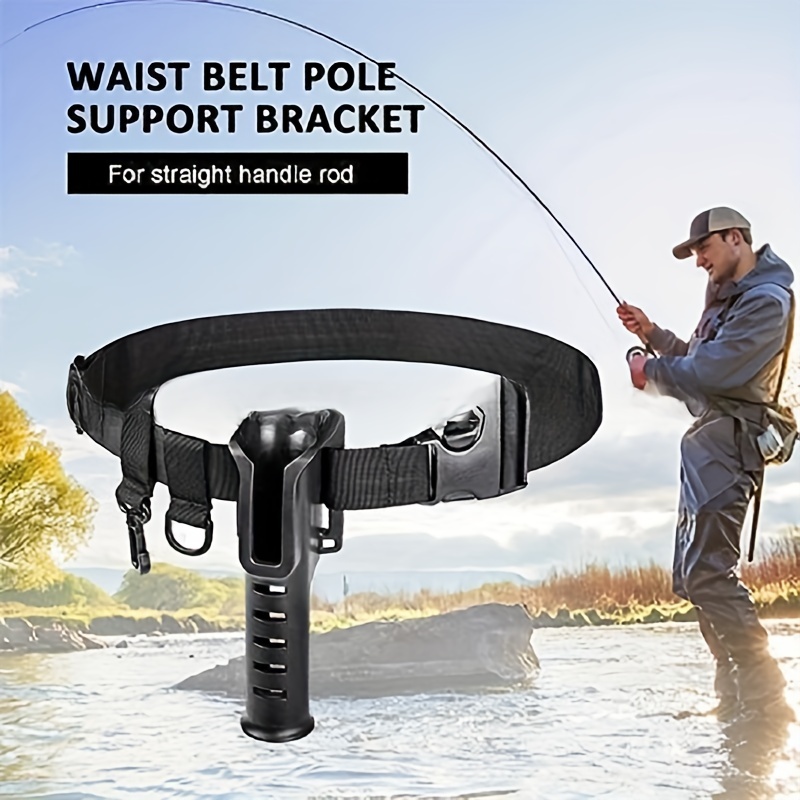 Fishing Rod Bracket Belt Set Portable Fishing Pole Waist - Temu
