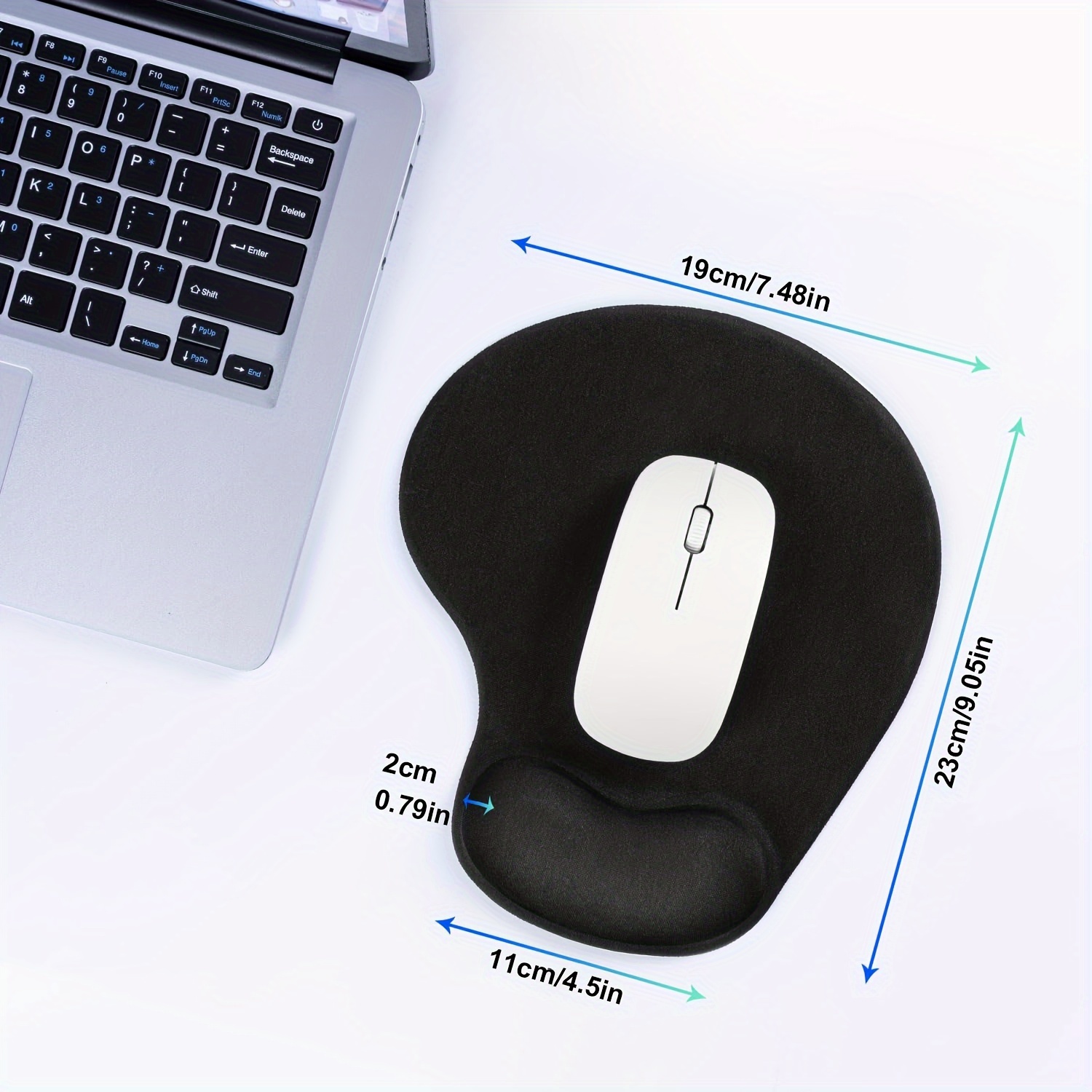 MROCO Ergonomic Mouse Pad with Gel Wrist Support, Comfortable Mousepad with  Smooth Wrist Rest Surface and Non-Slip PU Base for Pain Relief, Computer