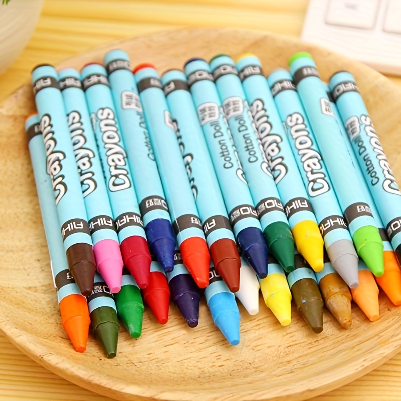 8/12 Colors Stationery Oil Painting Stick Set Crayon Summer Art Painting  Graffiti Supplies For Elementary School Students - Temu