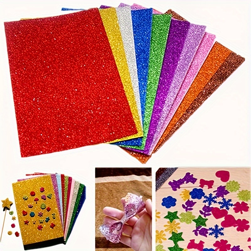 Glitter Cardstock Blank Thick Paper Cards For Diy Birthday - Temu