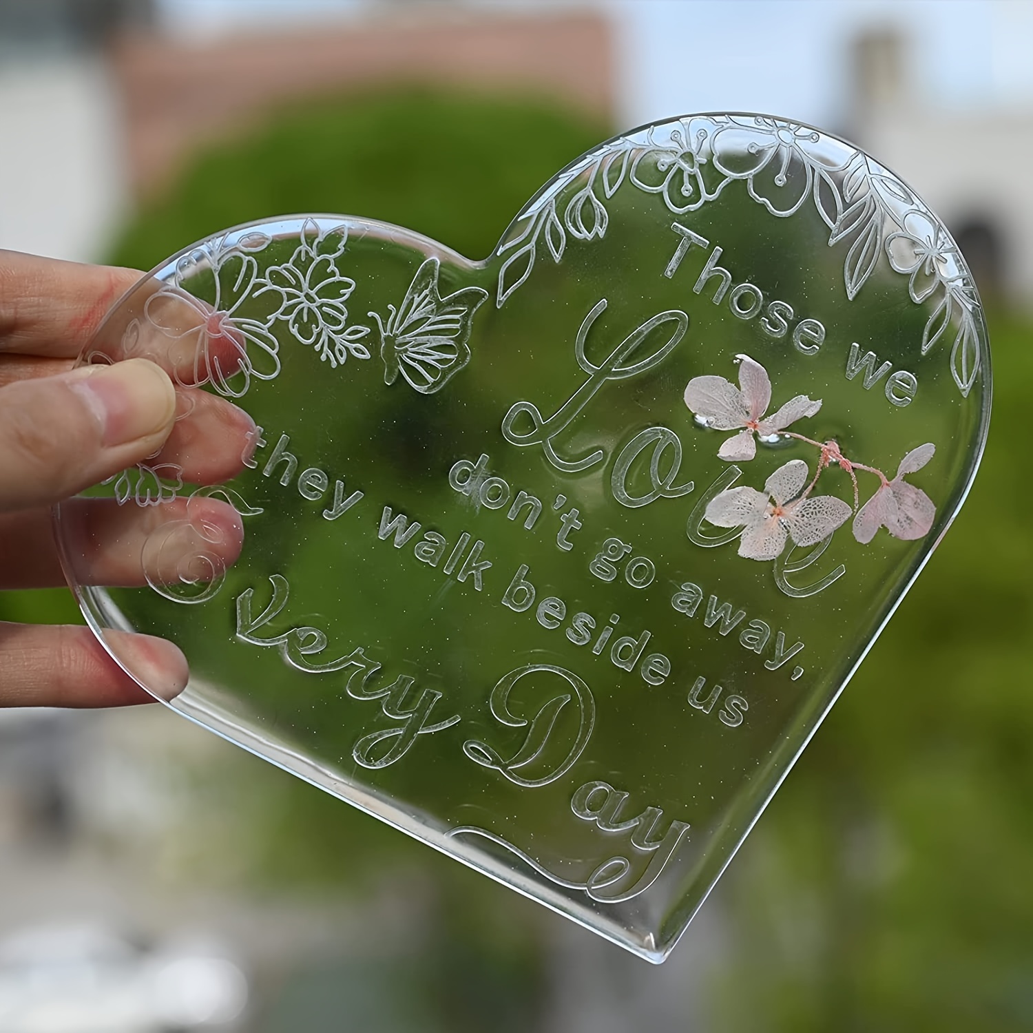 Heart Sign Resin Molds Silicone Molds Resin Heart Memorial - Temu