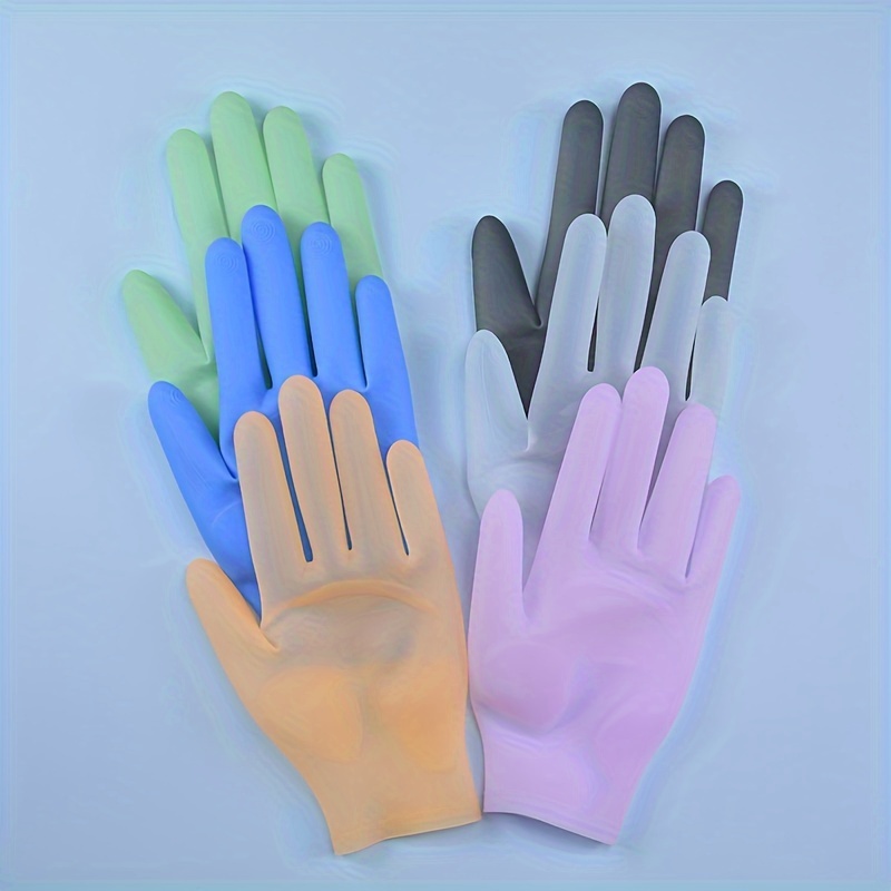 LTS FAFA Gants de protection en Silicone imperméables réutilisables pour  les projets de coulée de résine Gants de doigt pour l'artisanat de  bricolage