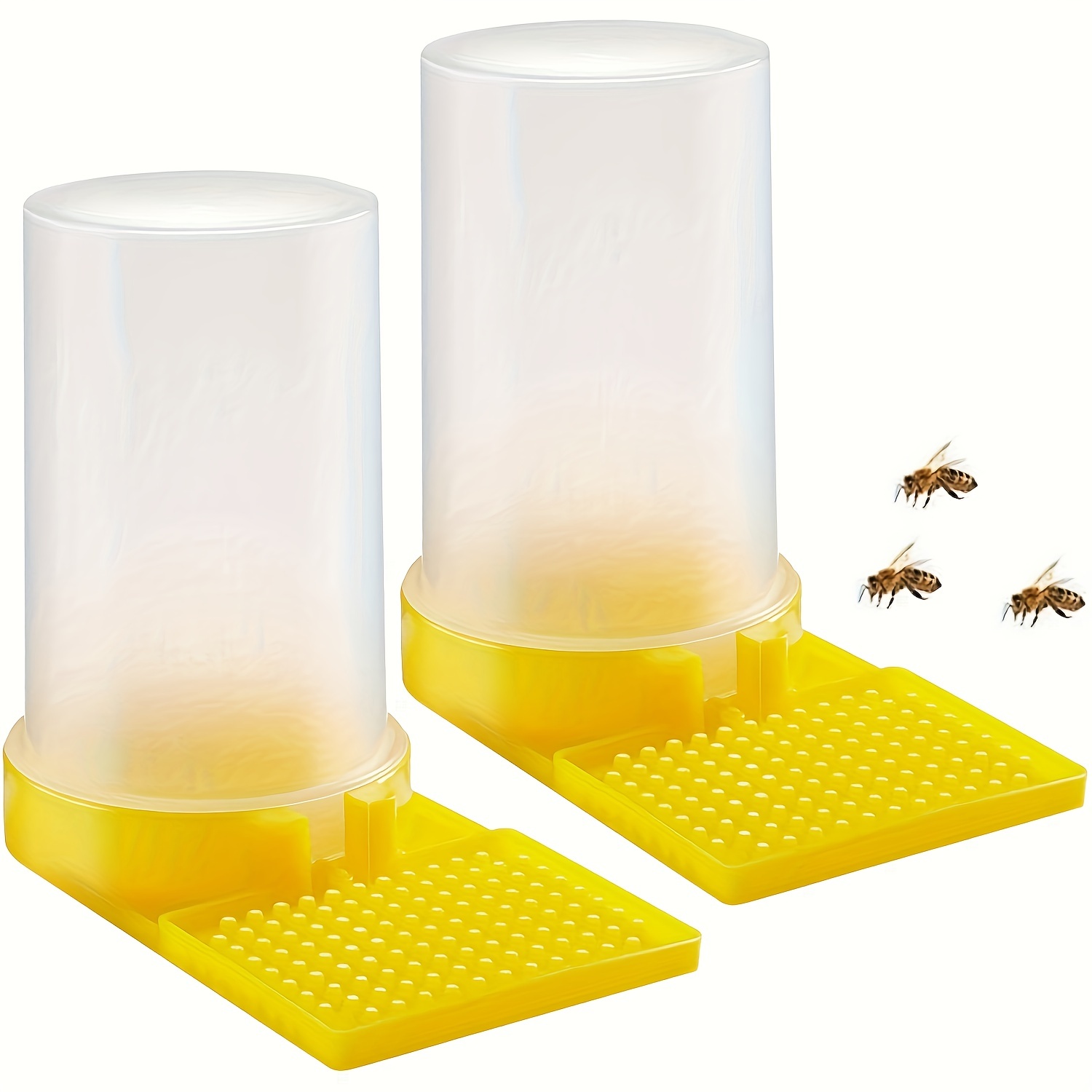 

2pcs Bee Water Feeders, Beehive Bee Feeder, Beekeeping Water Dispenser, Honey Feeder, Honey Beehive Entrance Feeder, Bee Drinking Honey Beekeeping Equipment