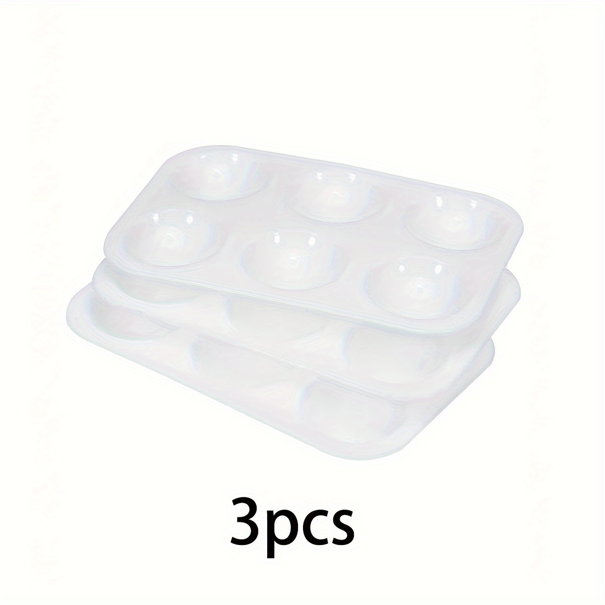 Paint Tray Palettes Premium 6 Wells White Plastic - Temu