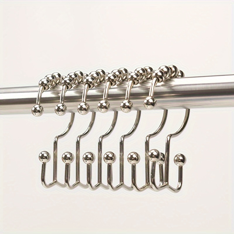 Shower Curtain Hooks Rust proof Stainless Steel Decorative - Temu