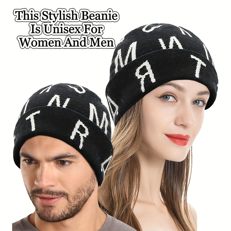Fashion Hip Hop Beanie Knitted Hat Men's Skullcap Women's - Temu
