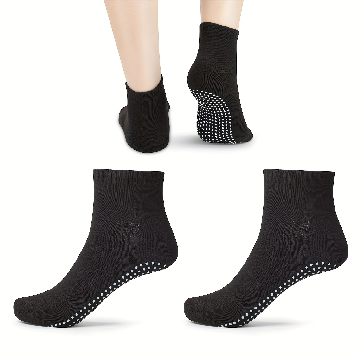 Grip Socks Anti Skid Non-Slip Socks Unisex Cotton Women Men