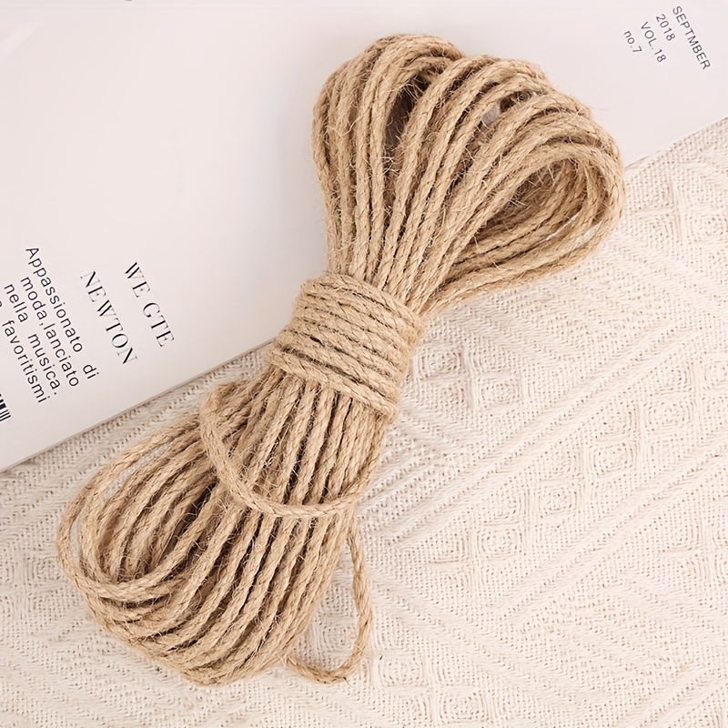 Natural 10mm 10M Strong Hemp Rope Thick Jute String Craft Twine