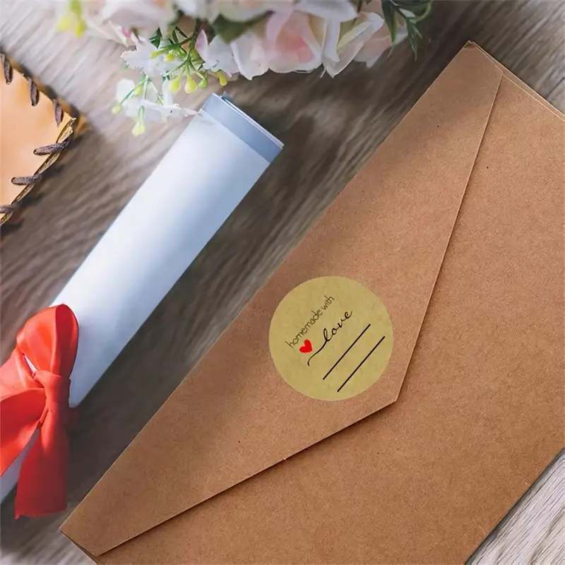 500-Pieces/Roll: Self Adhesive Tags Christmas Tags