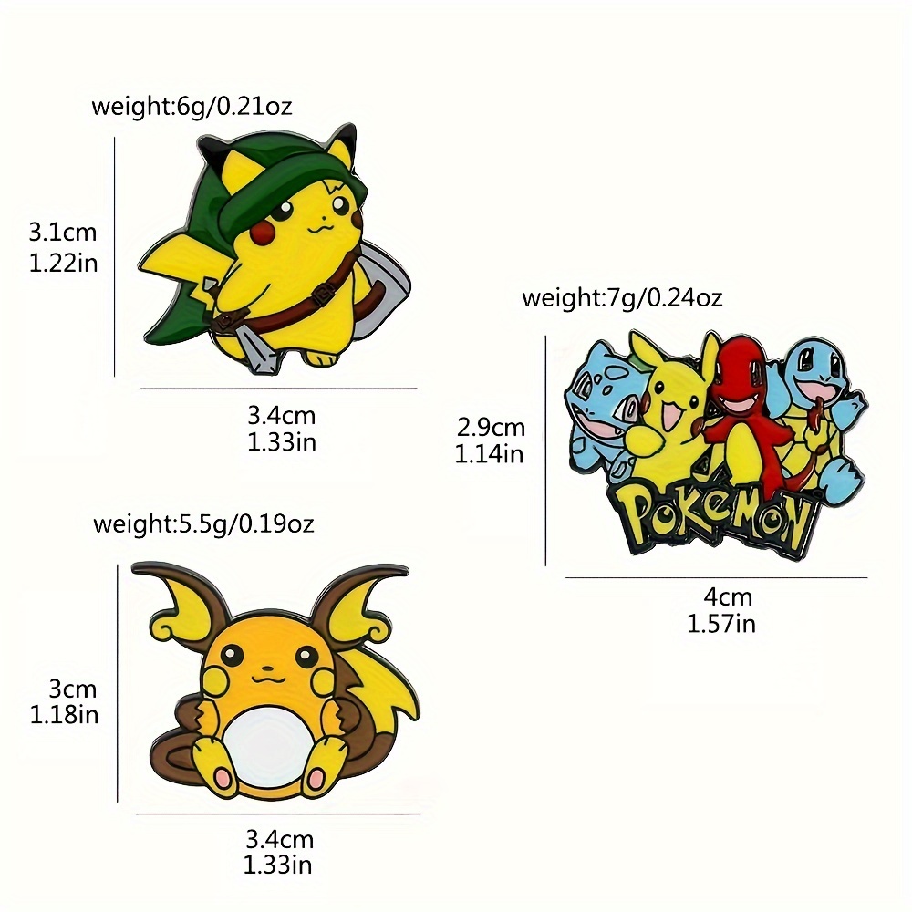 Takara Tomy Cute Pikachu Brooch Creative Yellow Elf - Temu