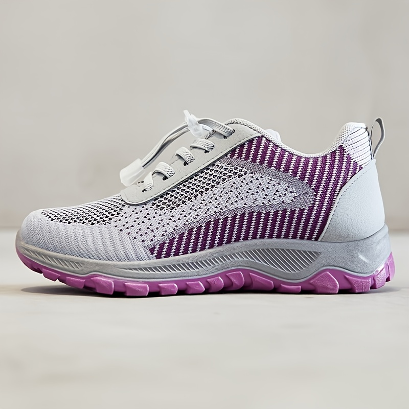 Women's Lightweight Breathable Running Shoes Lace Up Type