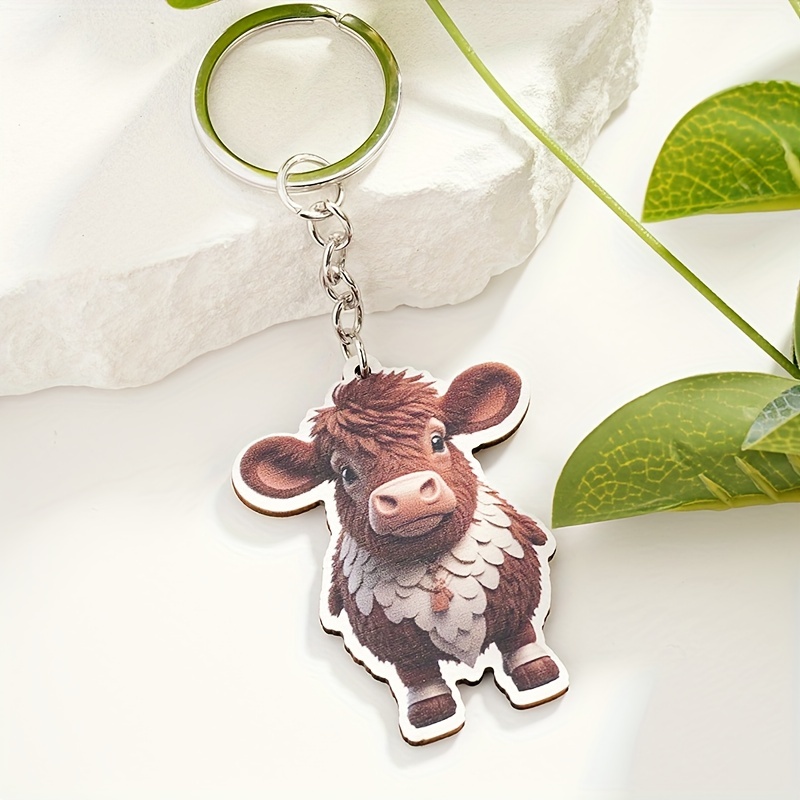 Highland Cattle / Cow keychain