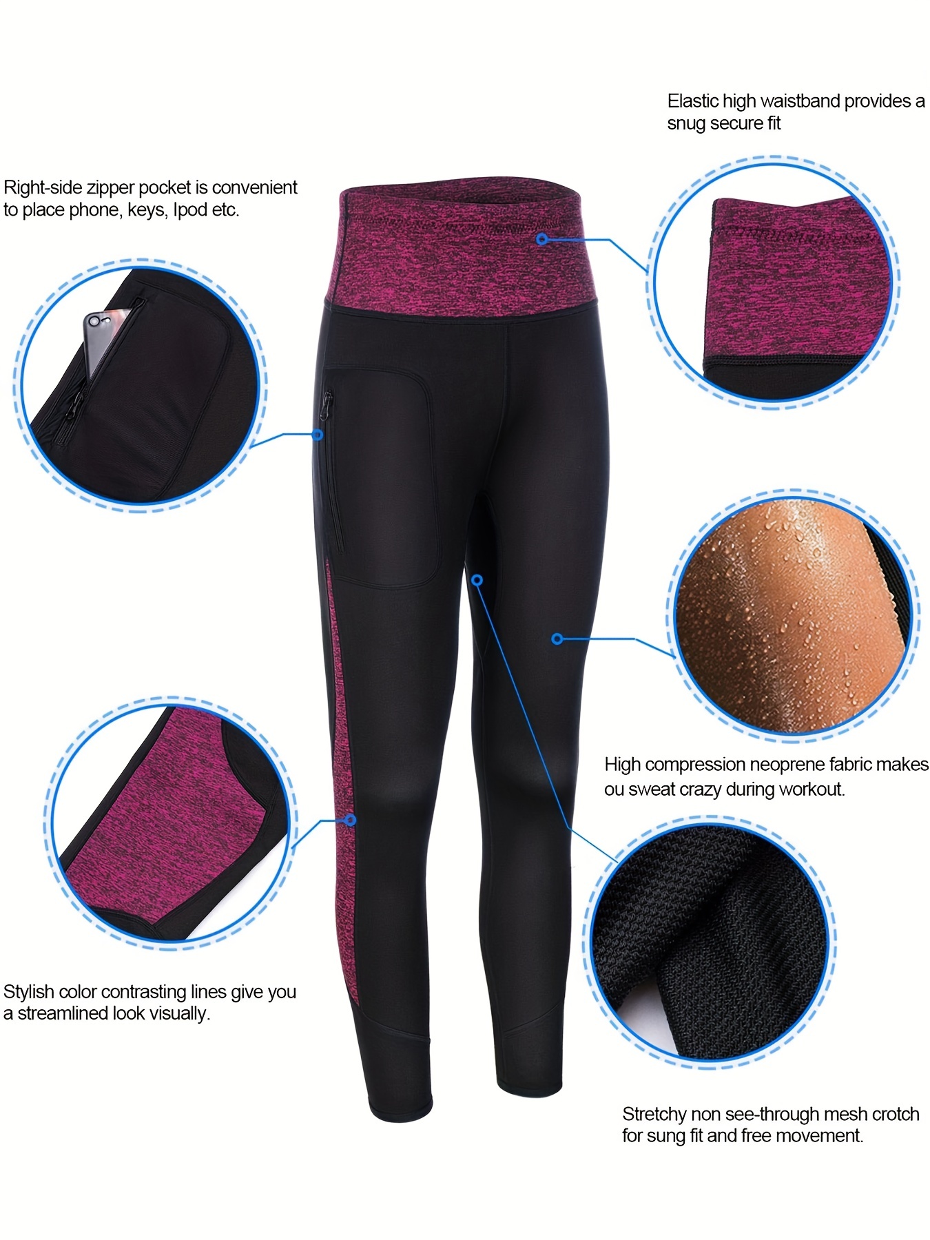 Sweat Sauna Leggings For Women: Tummy Control Slimming Weight Loss Hot  Thermo Compression Workout Pants - Look Your Best During Workouts!